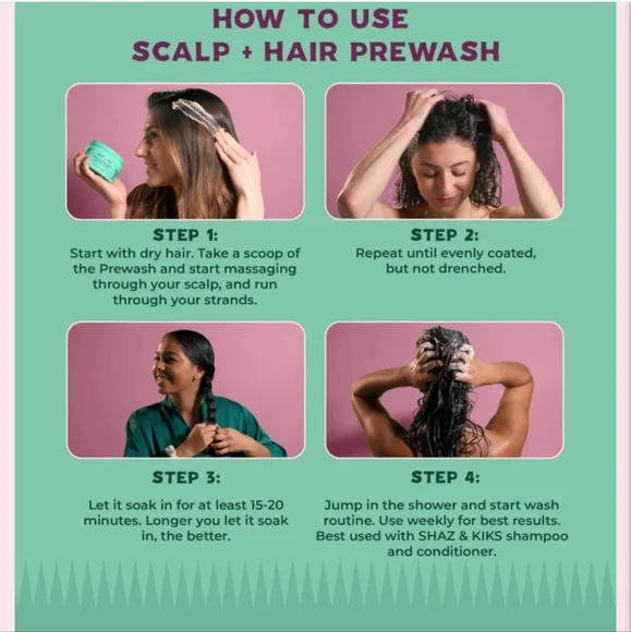 Sephora Shaz & Kiks Scalp + Hair Prewash Mask Fine Thin Dry Hair Treatment - Picture 3 of 6